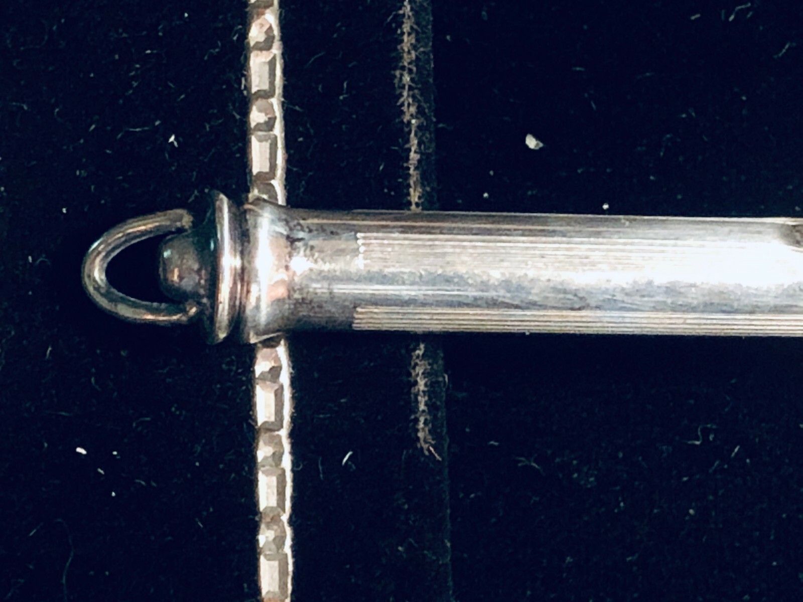 1920s Sterling Silver ladies Chatelaine pencil  Made by A T  3 1/2 inches