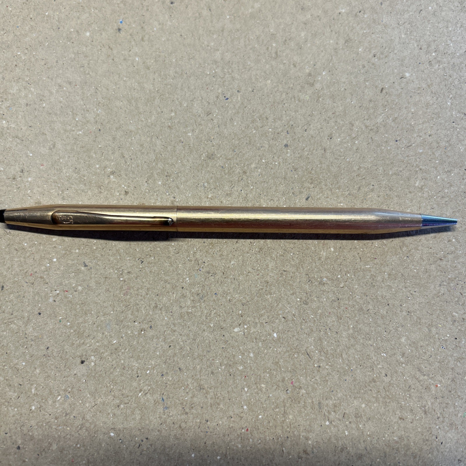 CROSS 1/20th 14k GOLD FILLED MECHANICAL PENCIL ROSE BAND Works Well