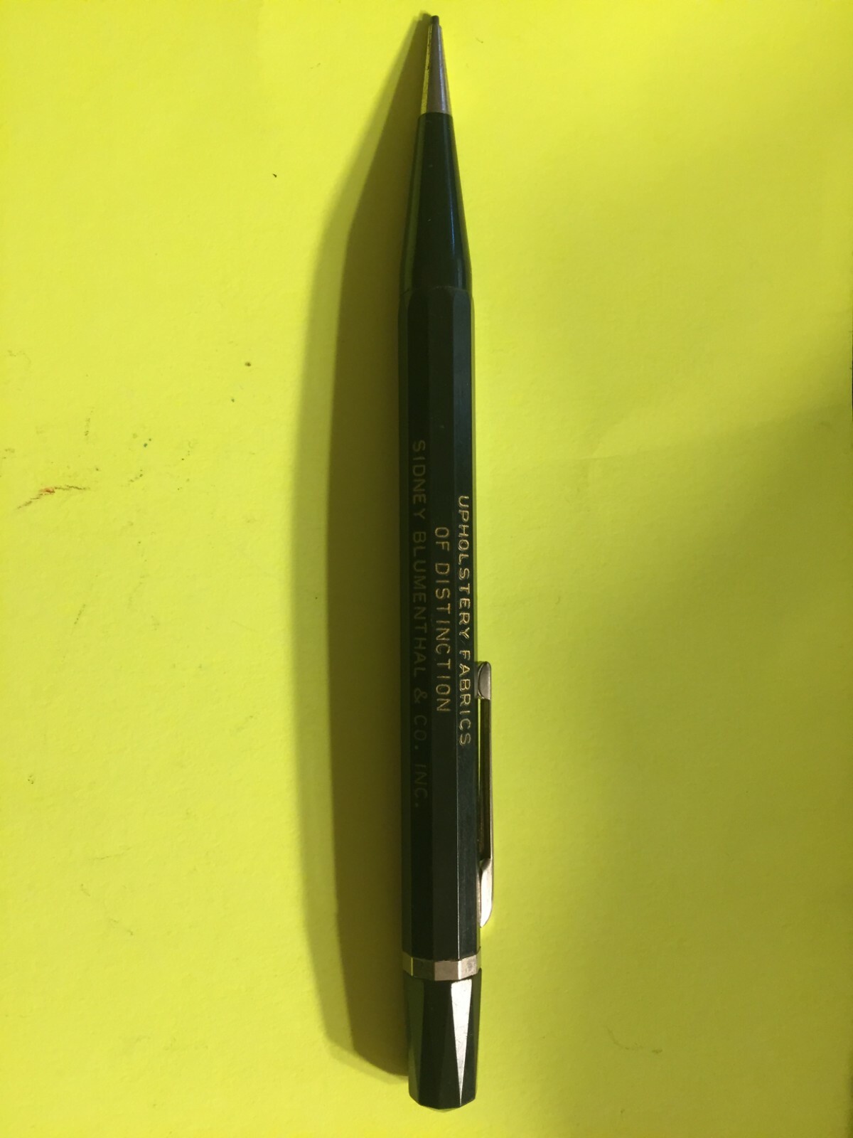 Vintage Autopoint Mechanical Pencil – Upholstery Fabrics of Distinction with Cap
