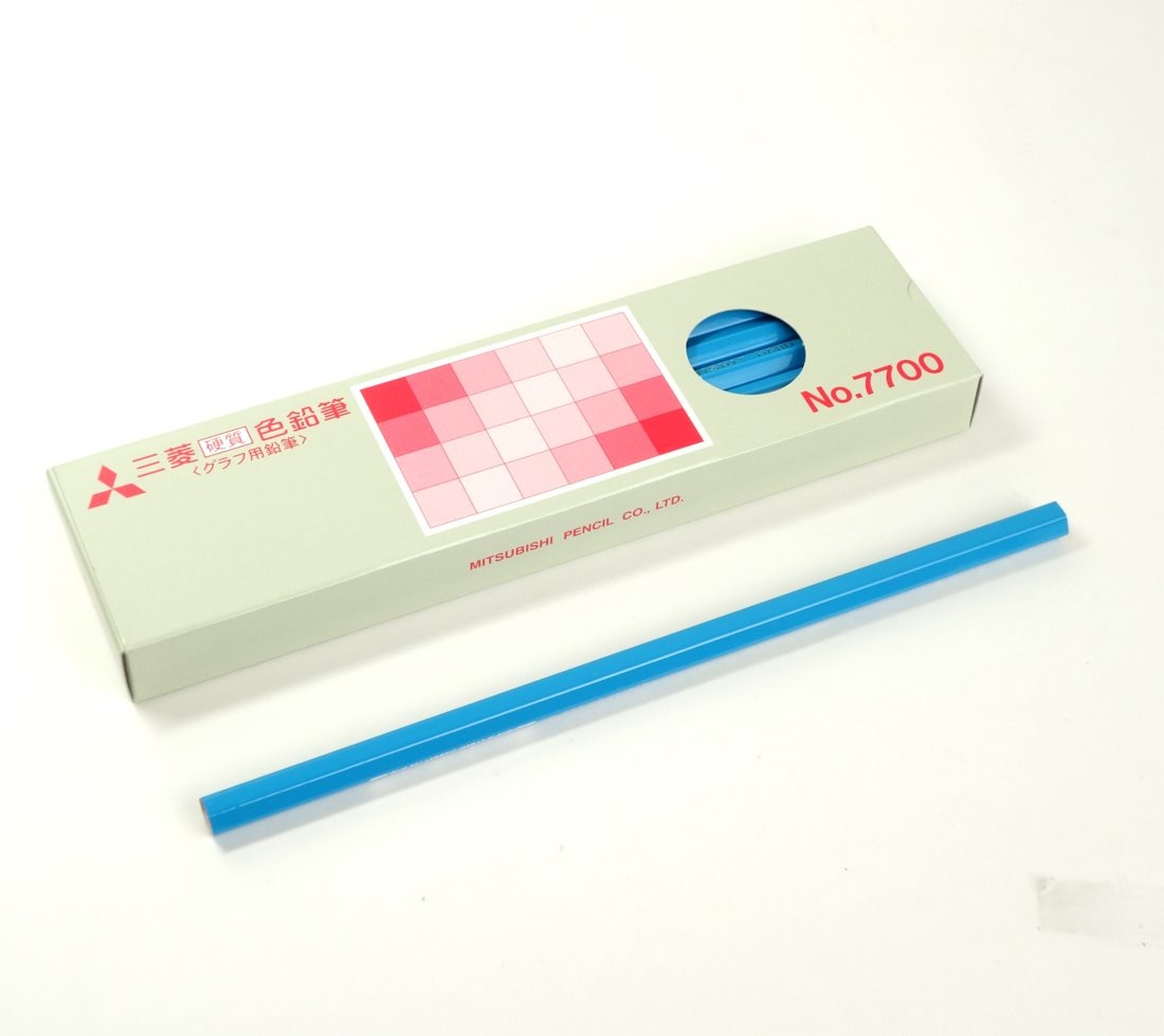 Mitsubishi Pencil color pencil hard No.7700 Light Blue 1 dozen K7700.8