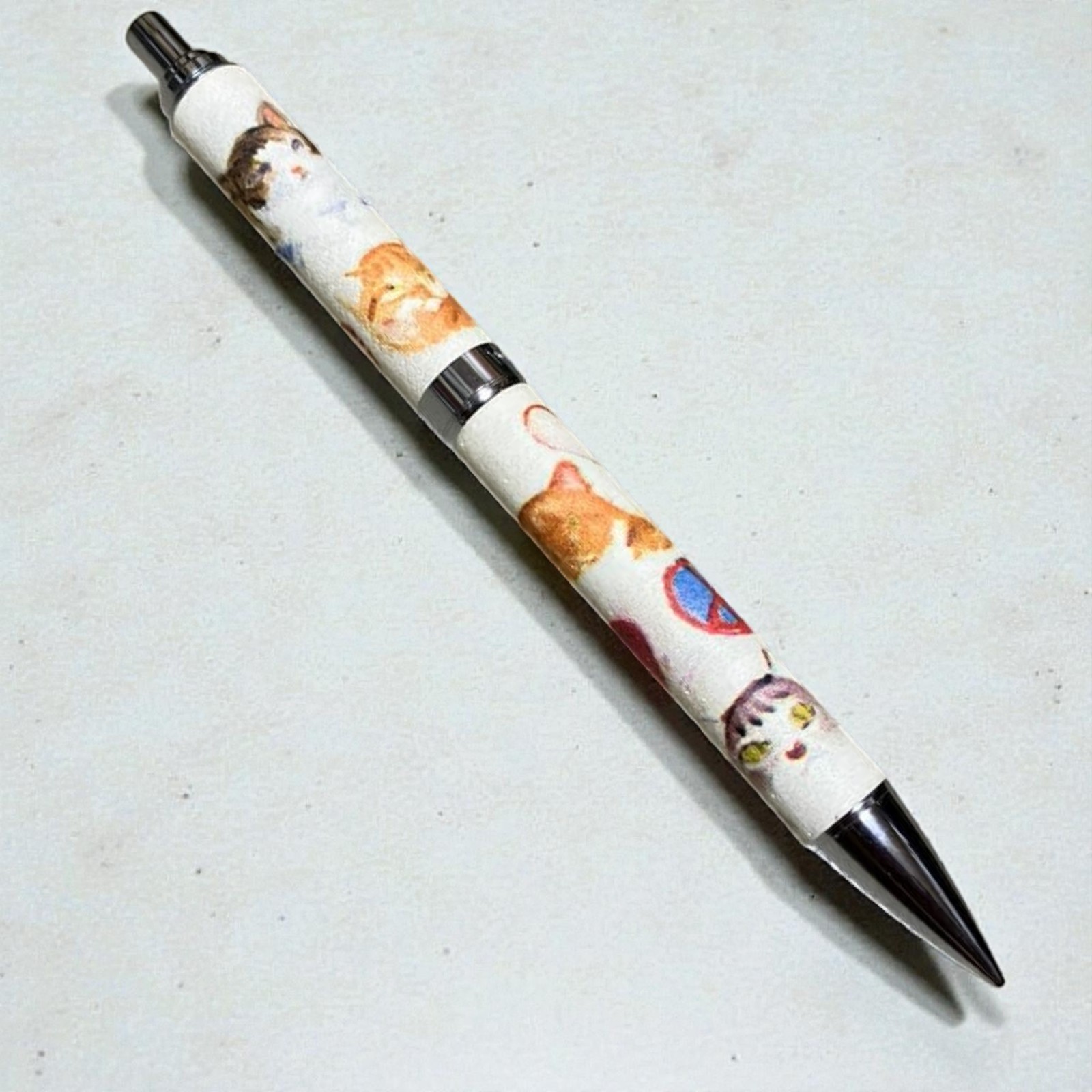 Sailor Manhattaner’s Leather Wrapped Mechanical Pencil Cat Face Mint