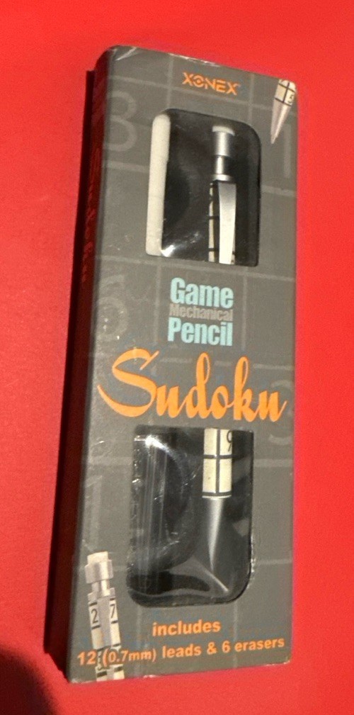 vintage Xonex Retro 51 twist action “Sudoku Pencil” set pencil/box/erasers/leads