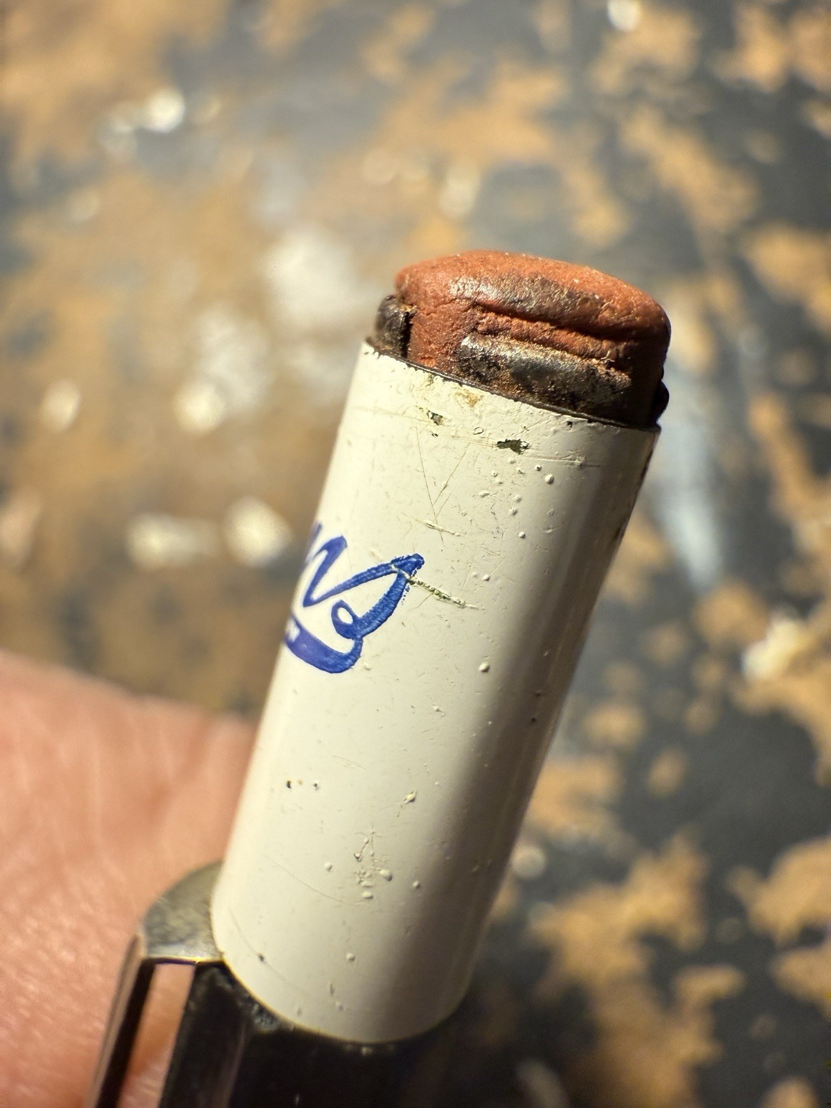 VINTAGE ADVERTISING AUTOPOINT MECHANICAL PENCIL Owens Supply co Real Thin Lead