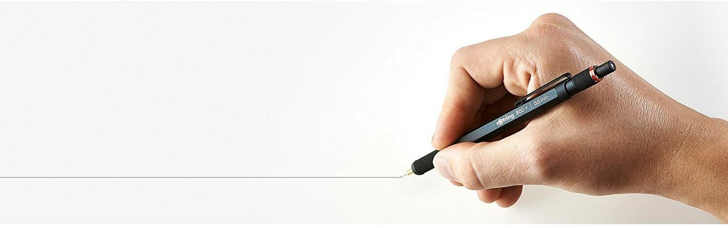 rOtring 1900182 800+ Mechanical Pencil and Touchscreen Stylus, 0.7 mm, Blac