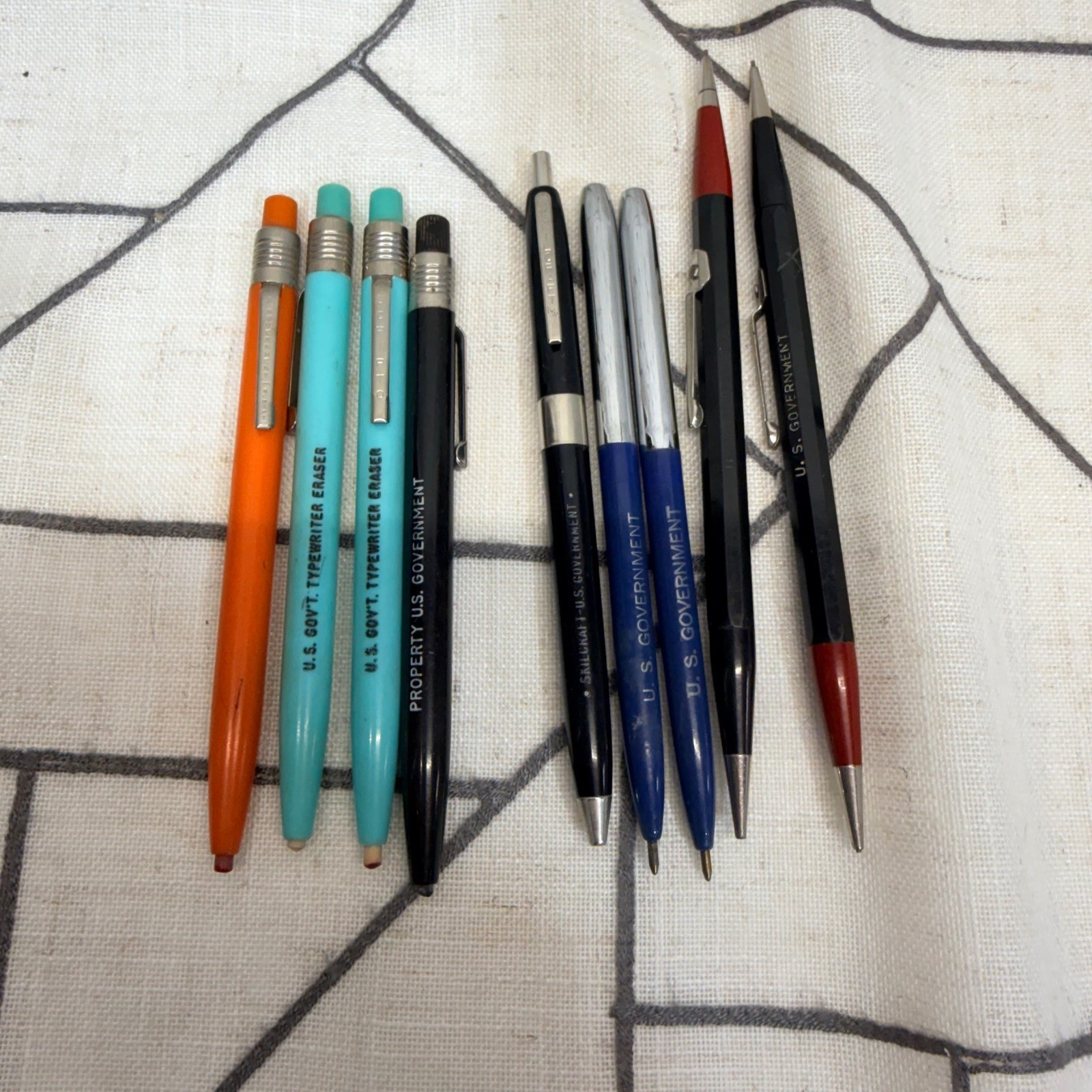 Scripto Skilcraft Writing Pens Pencils OS Mixed U.S. Government Property Lot 9pc