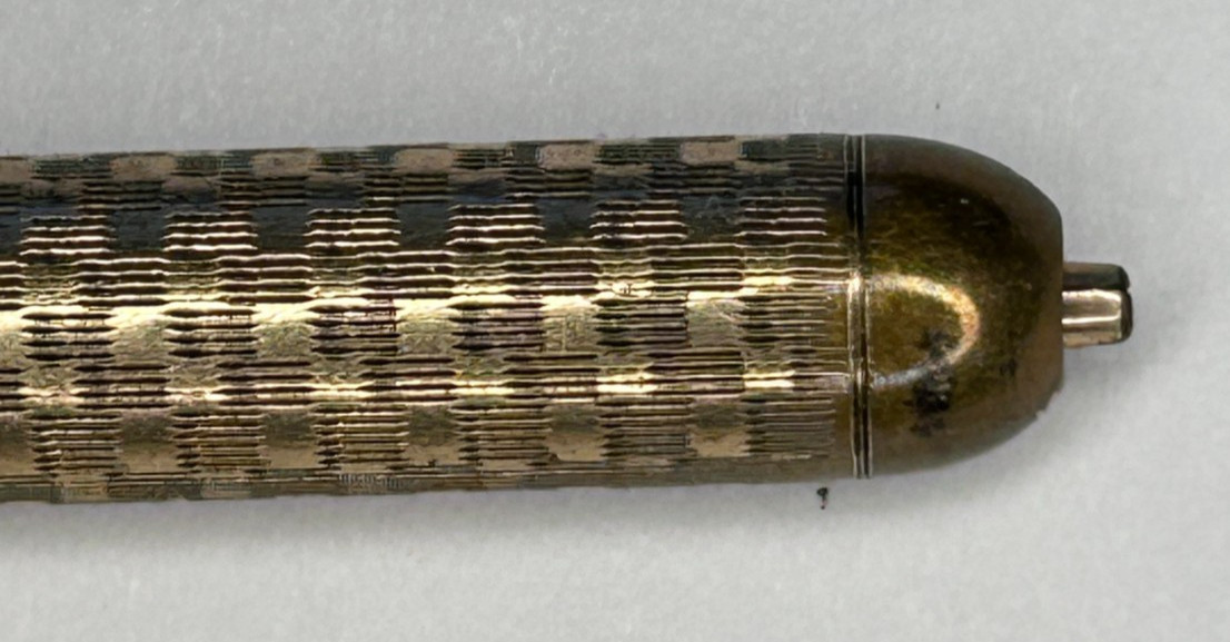 Antique Mechanical Pencil William S. Hicks 14Ct. Filled Mechanical Pencil