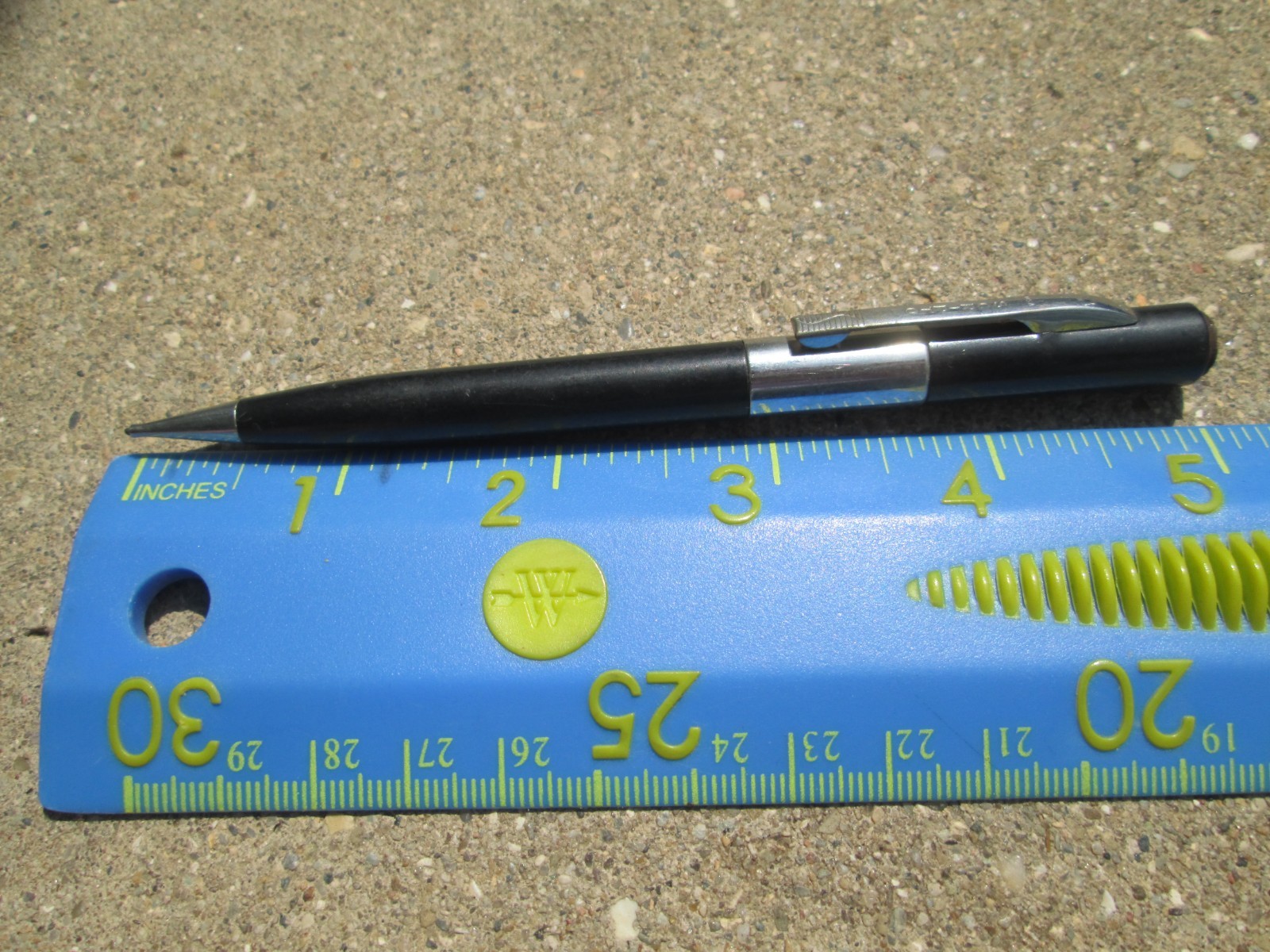 Vintage Scripto 100 Black and Silver Mechanical Pencil for Parts or Repair