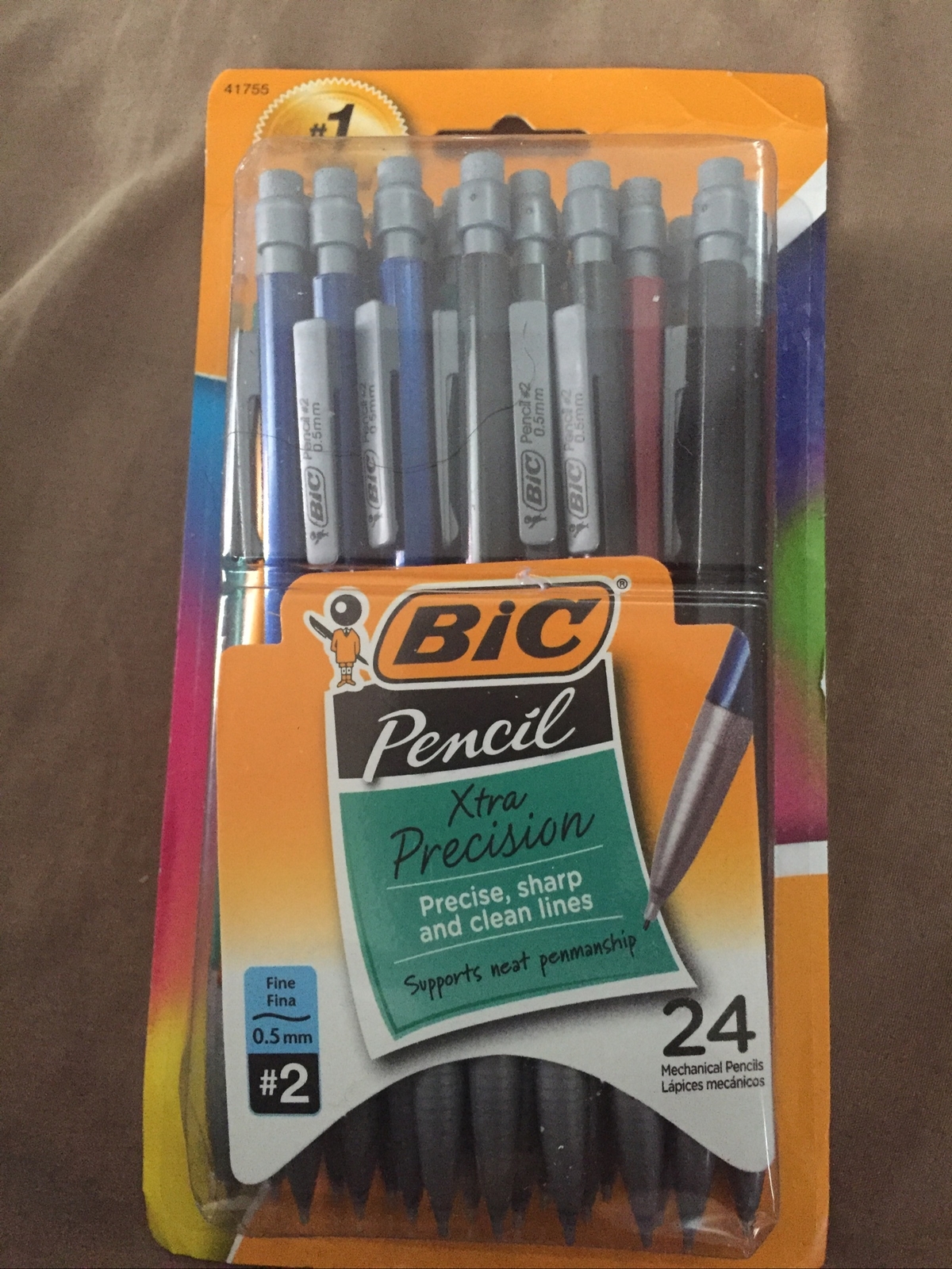 BIC Xtra-Precision Mechanical Pencil, Metallic Barrel, Fine Point (0.5mm) 24 ct