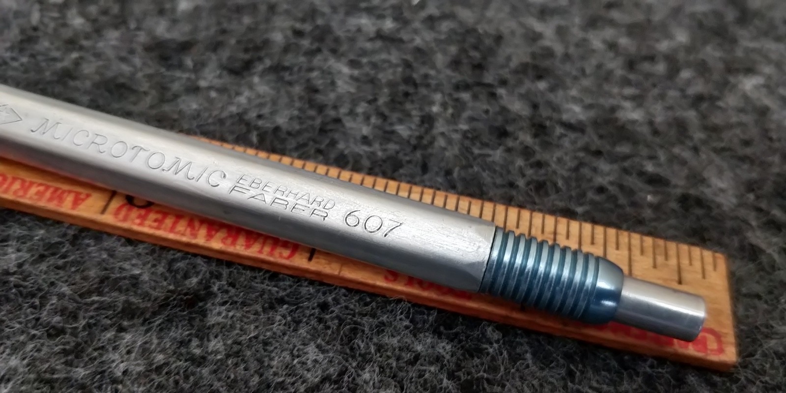 Vintage Eberhard Faber Microtomic 607 Mechanical Pencil Metal USA