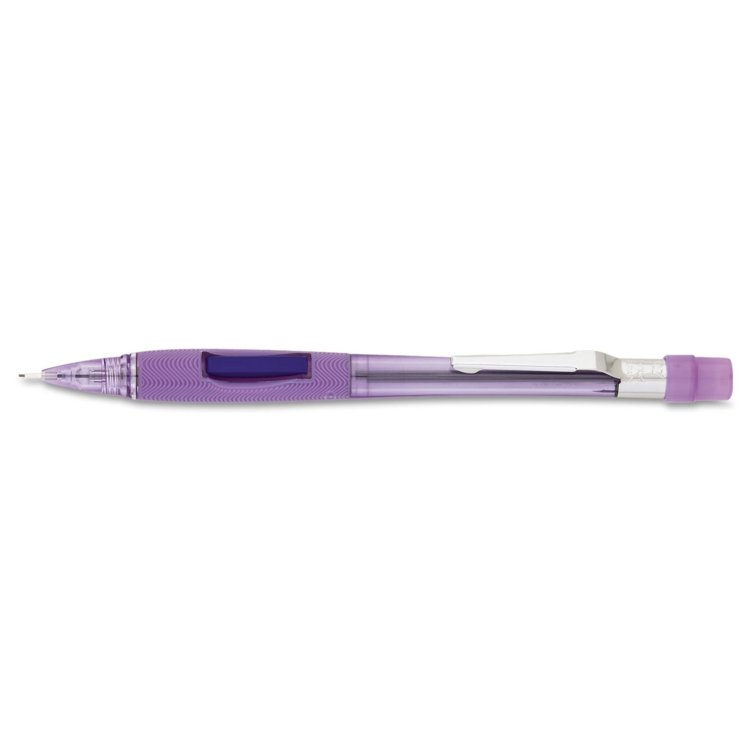 Pentel Quicker Clicker Side Advance Mechanical Pencil Transparent Violet 1 Count