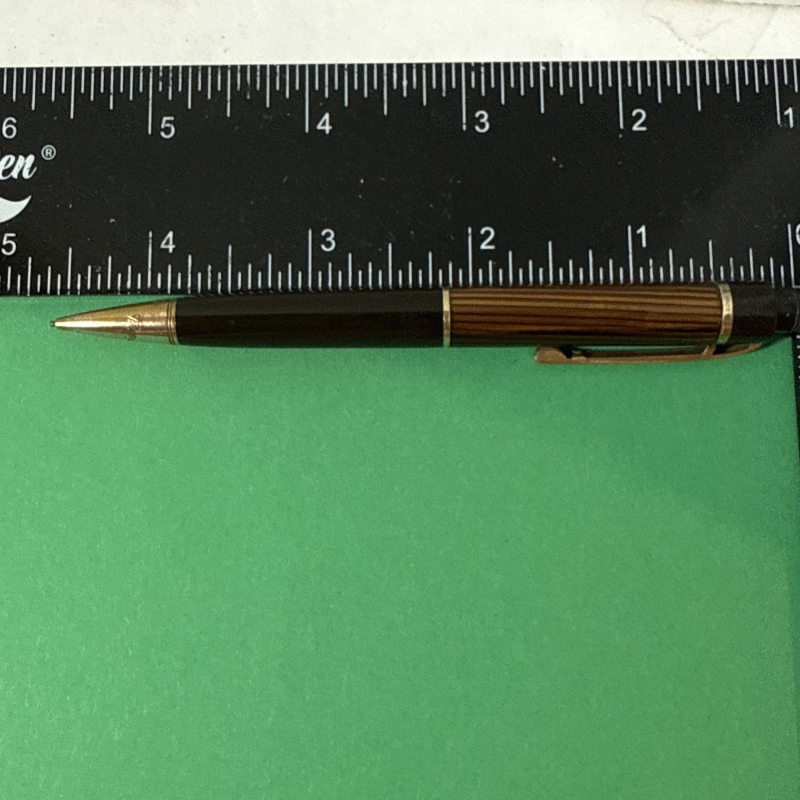 Vintage Eversharp Skyline Striped Mechanical Pencil Thin Lead Engraved