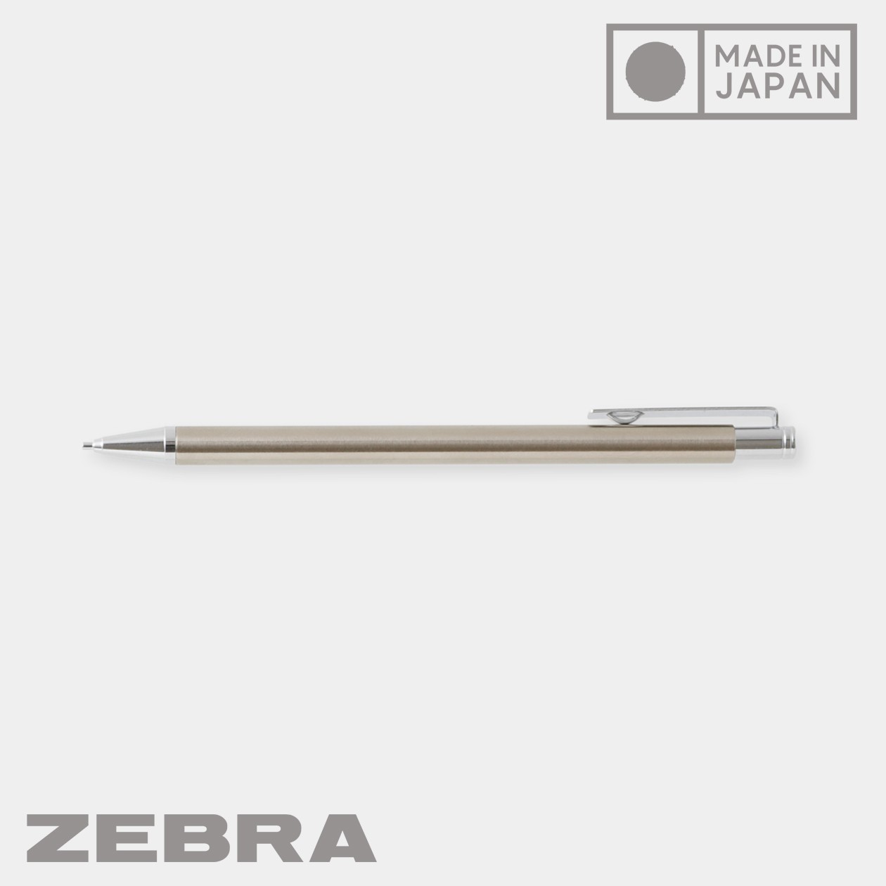 Zebra TS-3 Ultra Mini Stainless Steel Mechanical Pencil 0.5mm Made in Japan