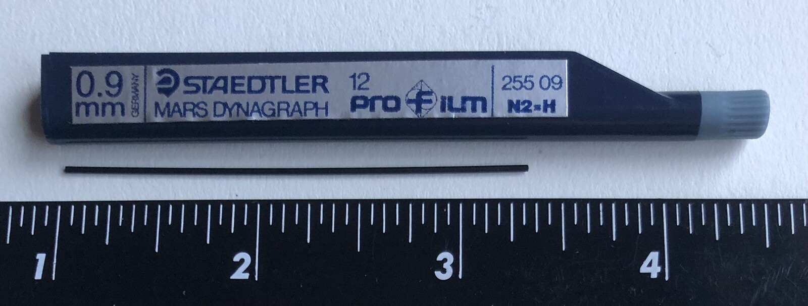 Vintage STAEDTLER Dynagraph Mars FILM Mechanical Pencil Lead .9mm NOS 12pk Tube