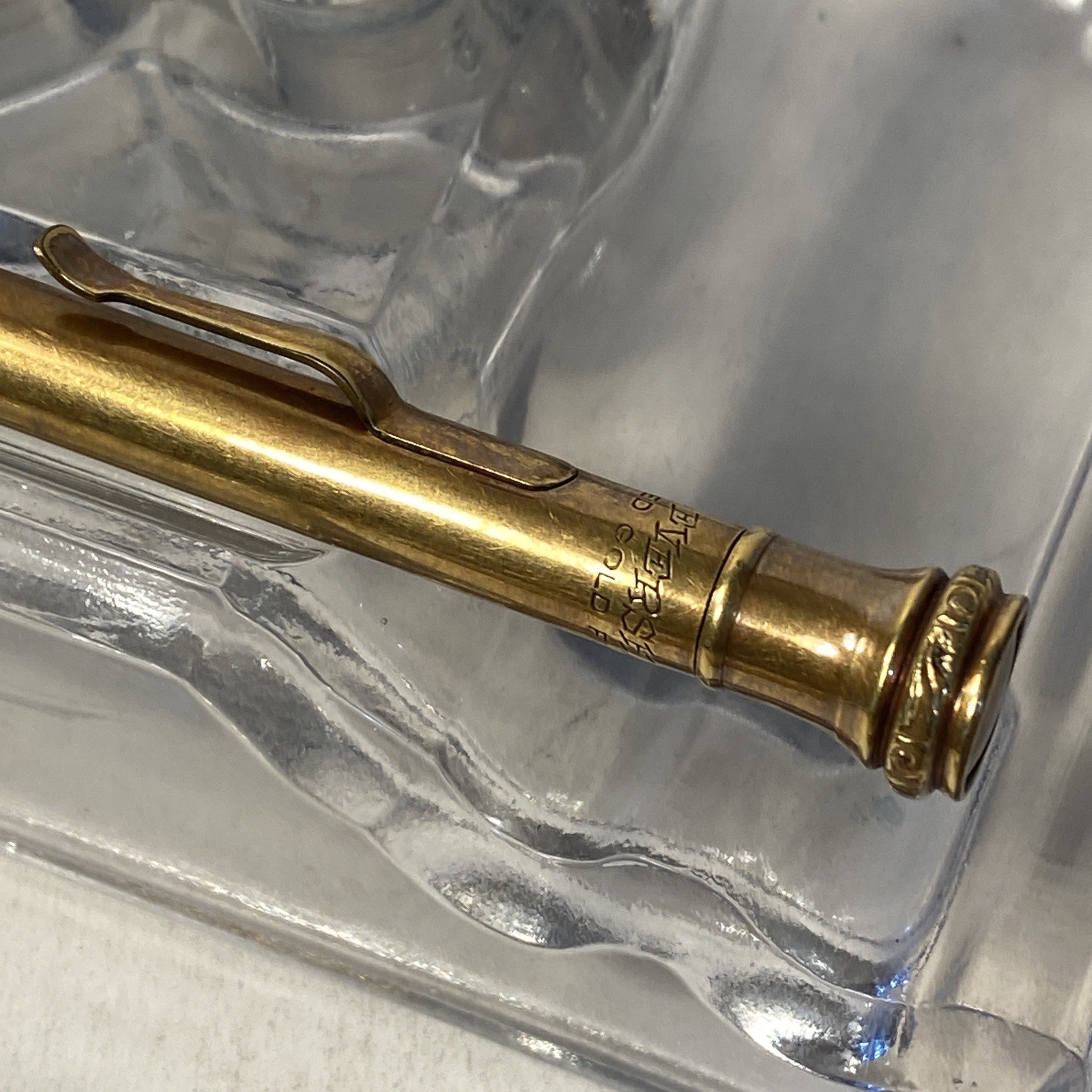 Antique Wahl Eversharp Co. Gold Filled Art Deco Mechanical Pencil 5.25″