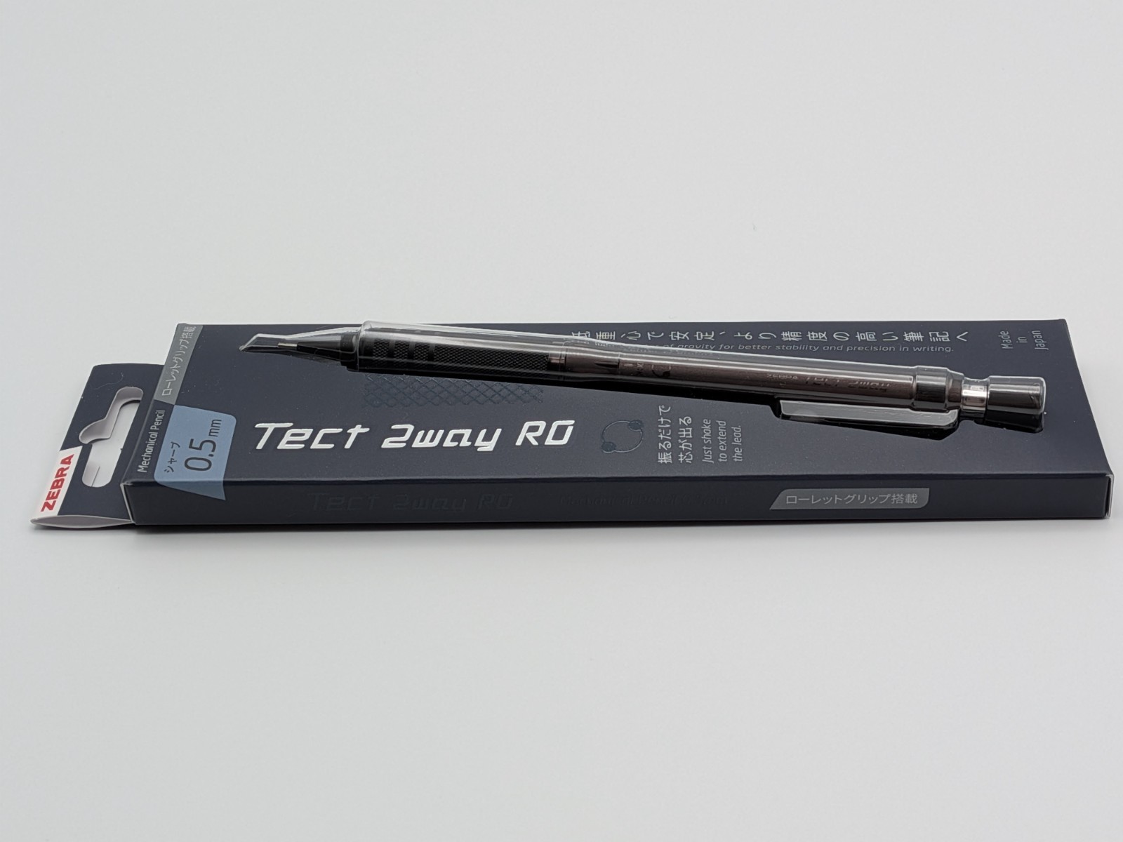 Zebra Tect 2way RO 0.5mm Mechanical Pencil Graphite Black P-MA141-GBK Japan