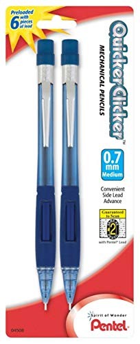 Pentel Quicker Clicker Mechanical 1 Count (Pack of 1), Blue and Purple