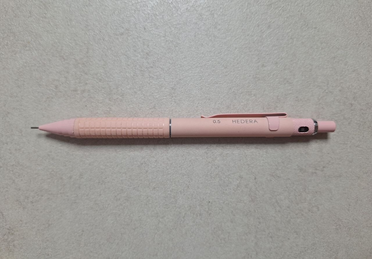 HEDERA Mechanical Pencil SPAH-125 – 0.5mm Matt Pink Rare Edition (Discontinued)