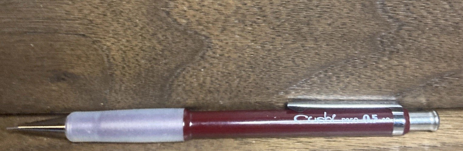 Pentel Cushi Vintage 0.5mm Mechanical Pencil Red P35G-B Japan