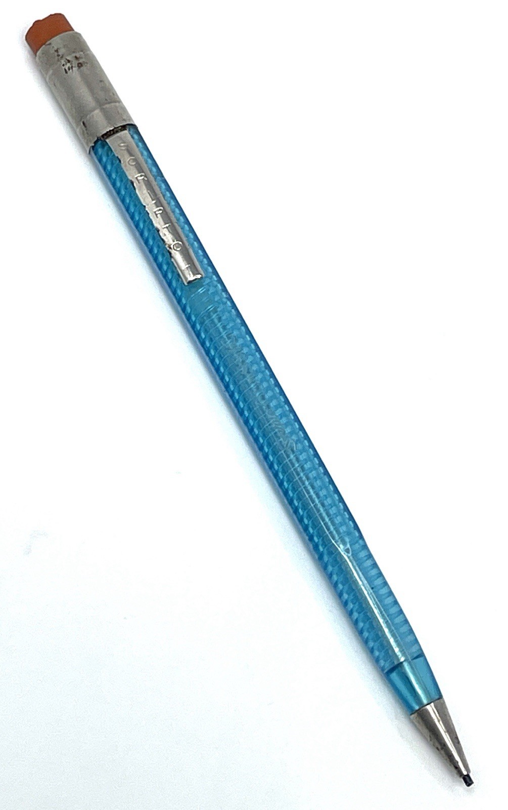 Vintage Scripto Classic Blue Translucent Mechanical Pencil Continuous Twist