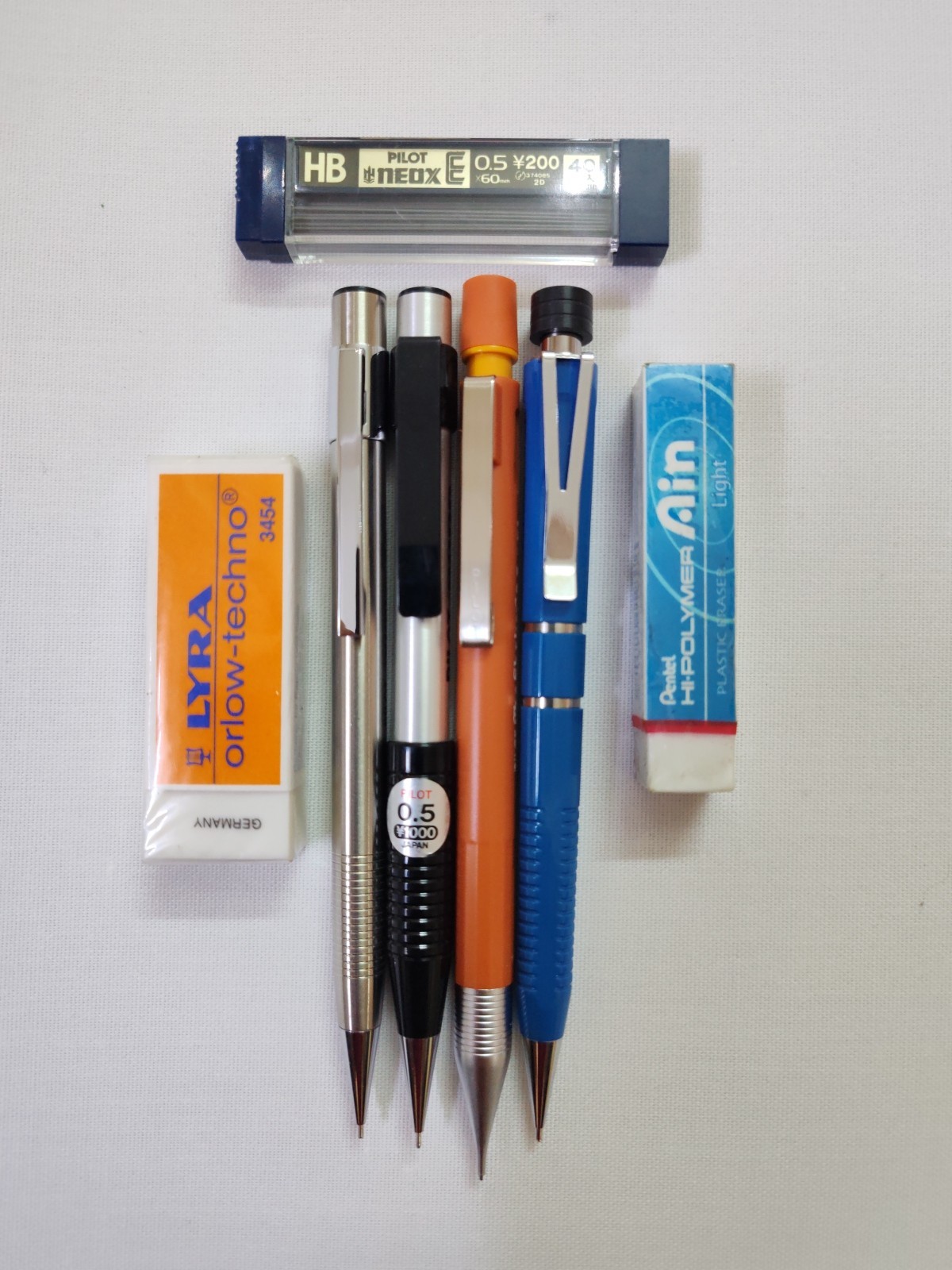 4 Nos Mechanical Pencels Vtg Nos Pilot /H515/ROCKY H525/ST/SHAKER 2020