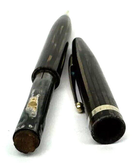 Vtg Sheaffer 400 Lifetime Balance Mechanical Pencil Striated Golden Pearl USA