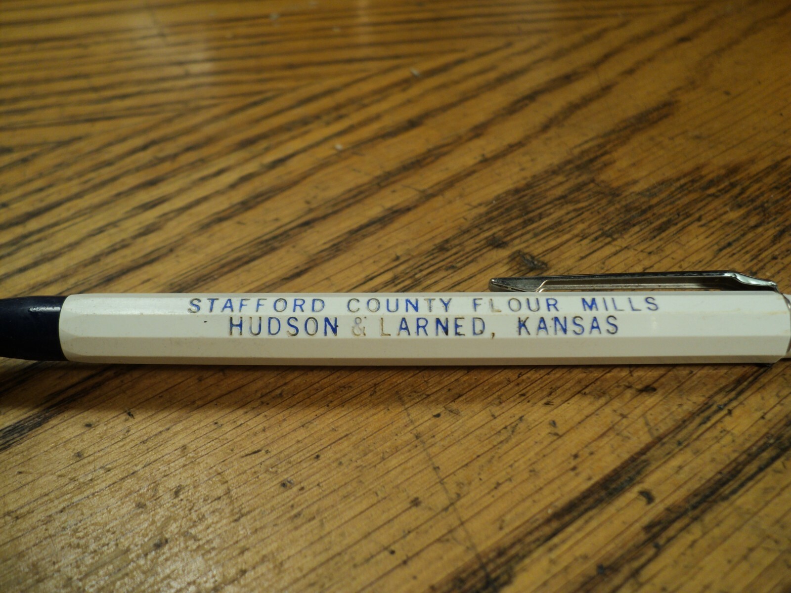 Vintage Autopoint Mechanical Pencil Stafford County Flour Mills Hudson Larned