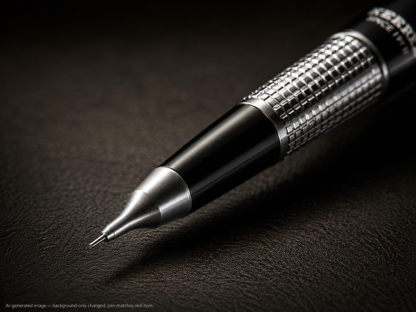 Pentel Sharp Kerry P1035 Japan Black Silver 0.5mm Mechanical Pencil Premium