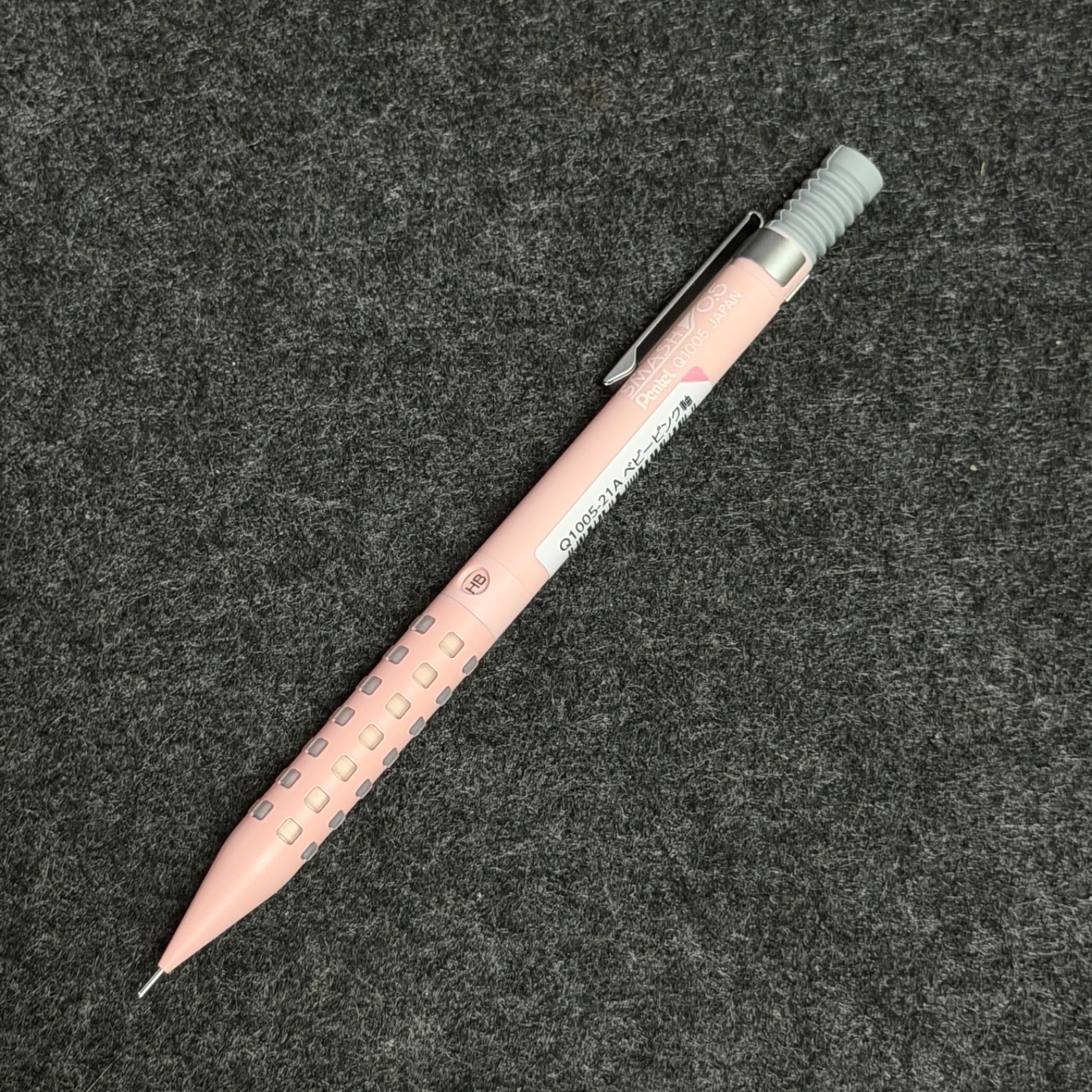 Pentel Smash Amazon Limited Baby Pink 0.5mm Q1005-21A Pencil Clear Grip New