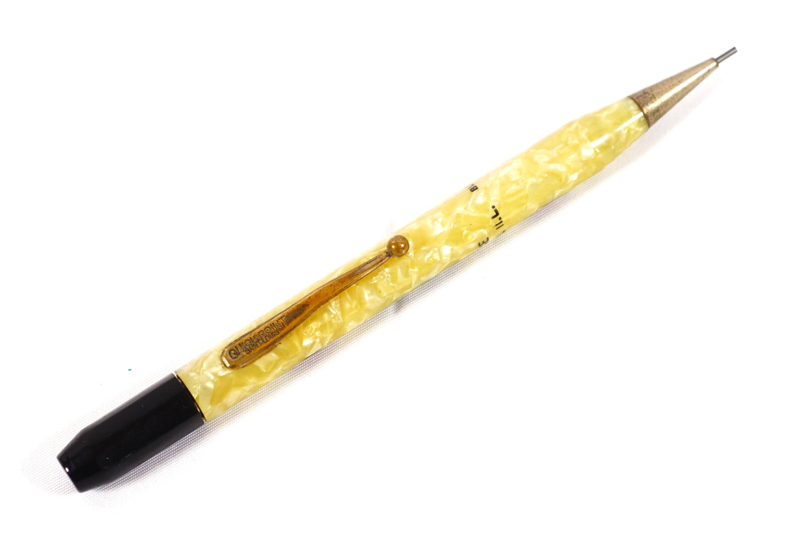 1930s State Farm Insurance Quick Point Marbled Celluloid Mechanical Pencil