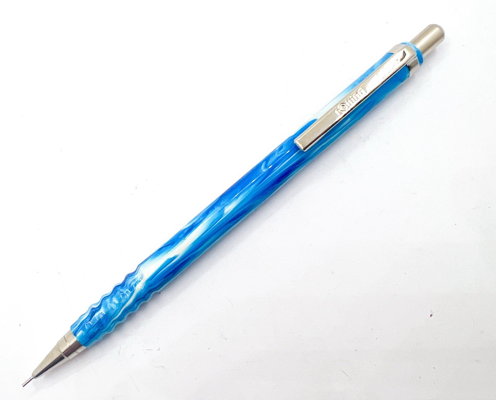 NOS rotring tikky special Mechanical Pencil marble Blue 0.3mm 0.35 Functional