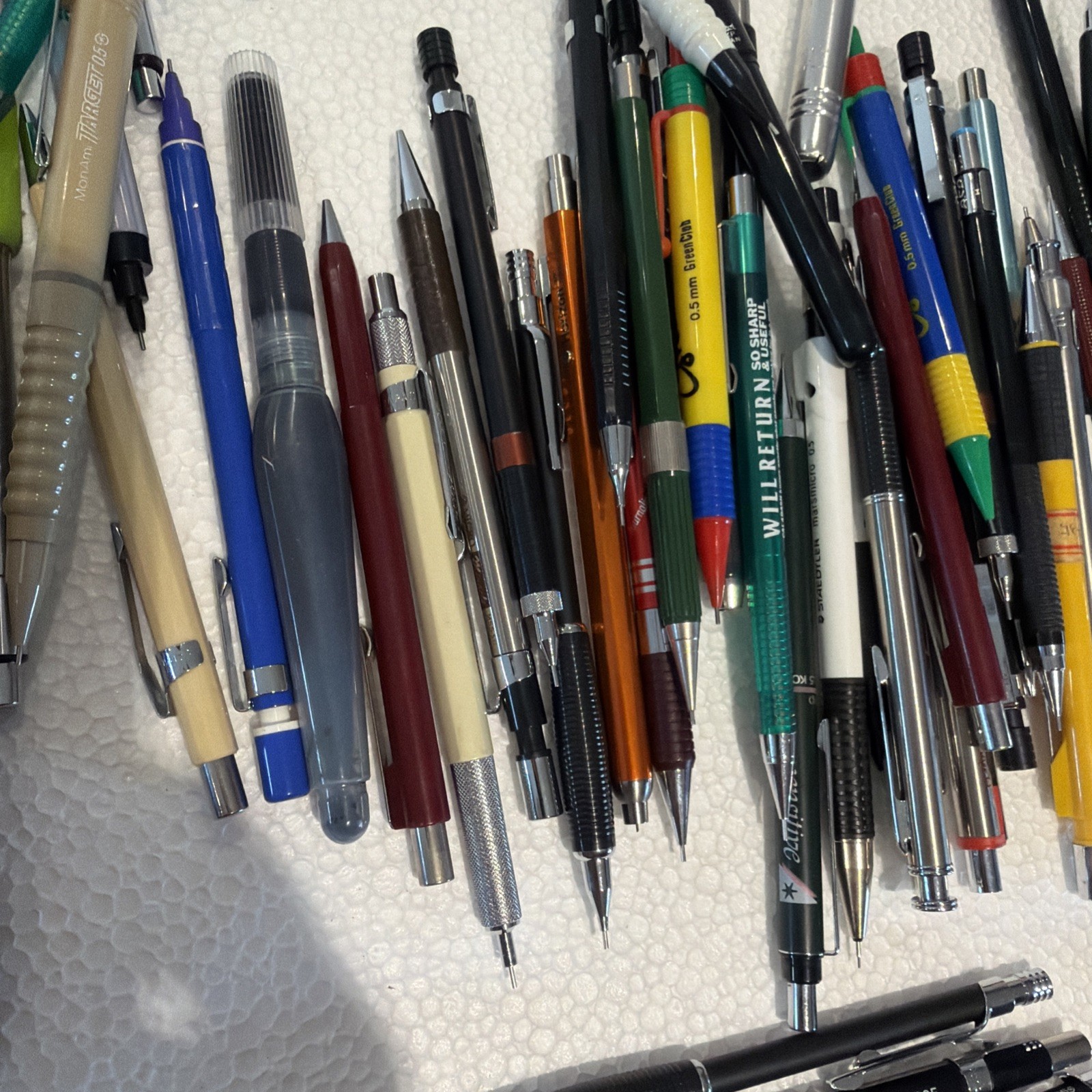 Vintage Lot of 205 Drafting Mechanical Pencils with Leads JAPAN Germany Etc