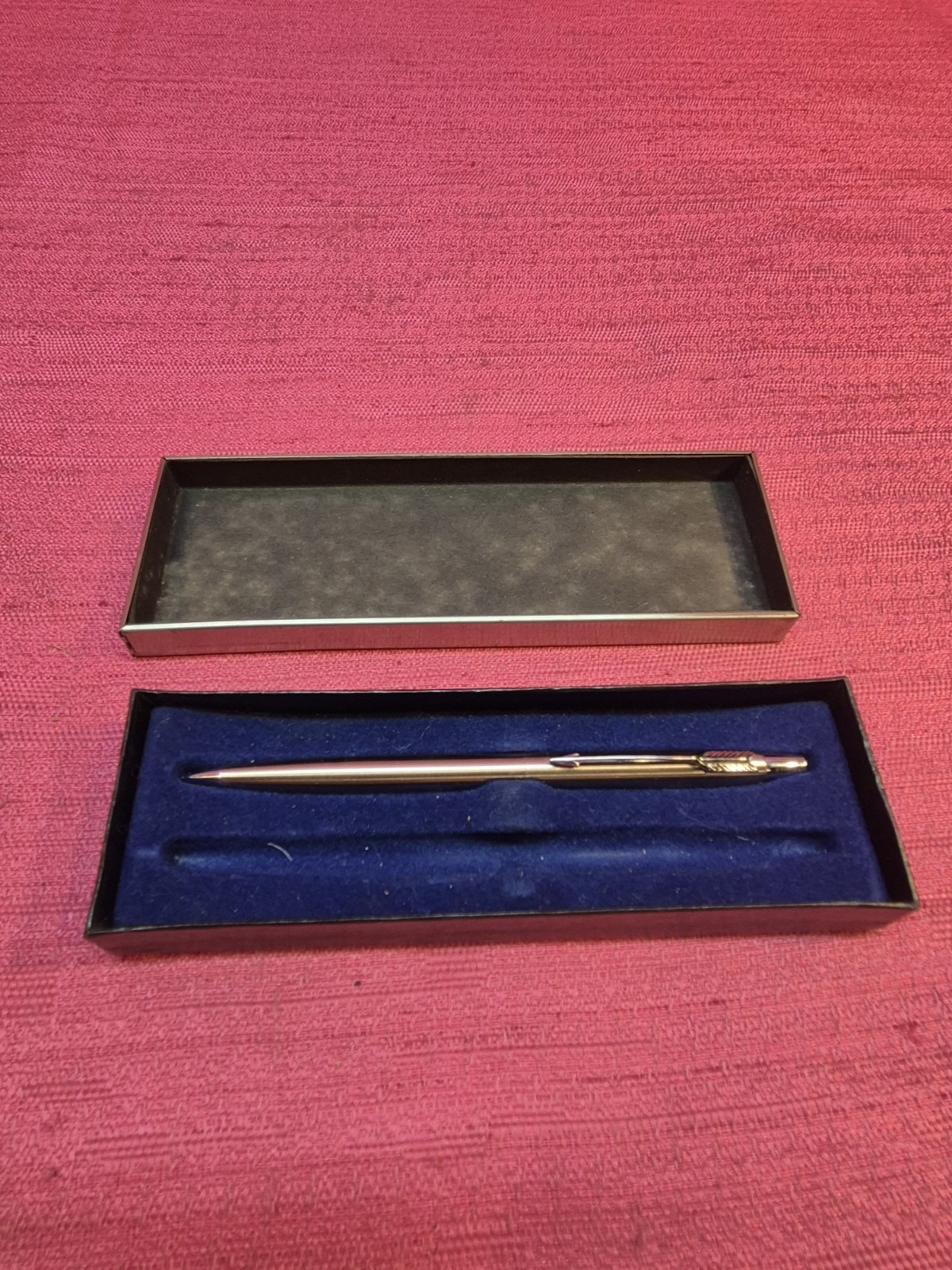 Vintage Parker Mechanical Pencil Stainless Steel Silver Tone With Box