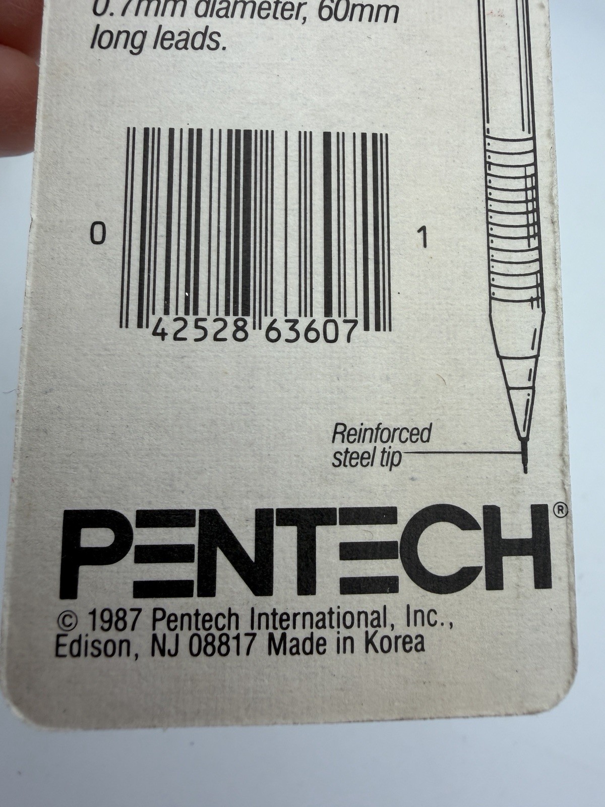 Lot Of 3 Packs Pentech Pentel Refill Lead 0.5 & 0.7mm Vintage 1987 Unopened