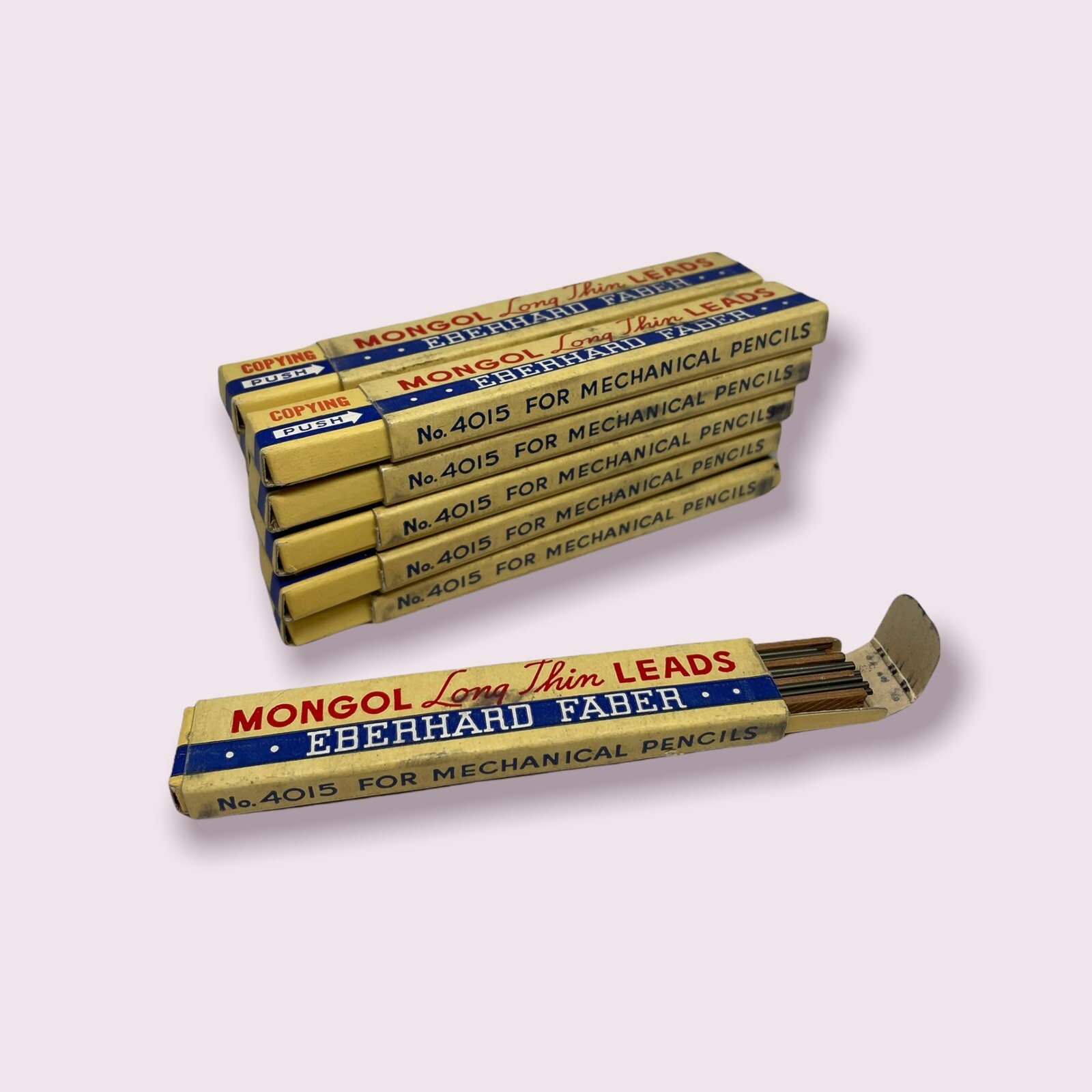 NOS Eberhard Faber Mongol Long Thin Mechanical Pencil Leads COPYING #4015 11 Box