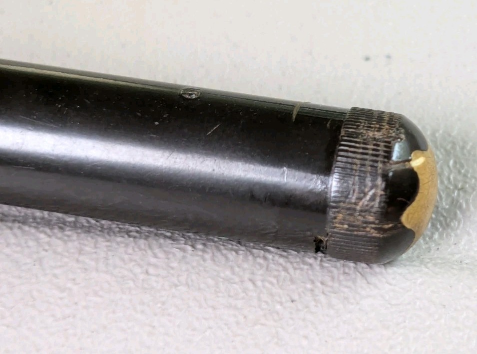 Antique Mont Blanc Pencil Lead Holder Circa 1930s Hard Rubber Round 6 Inches HTF