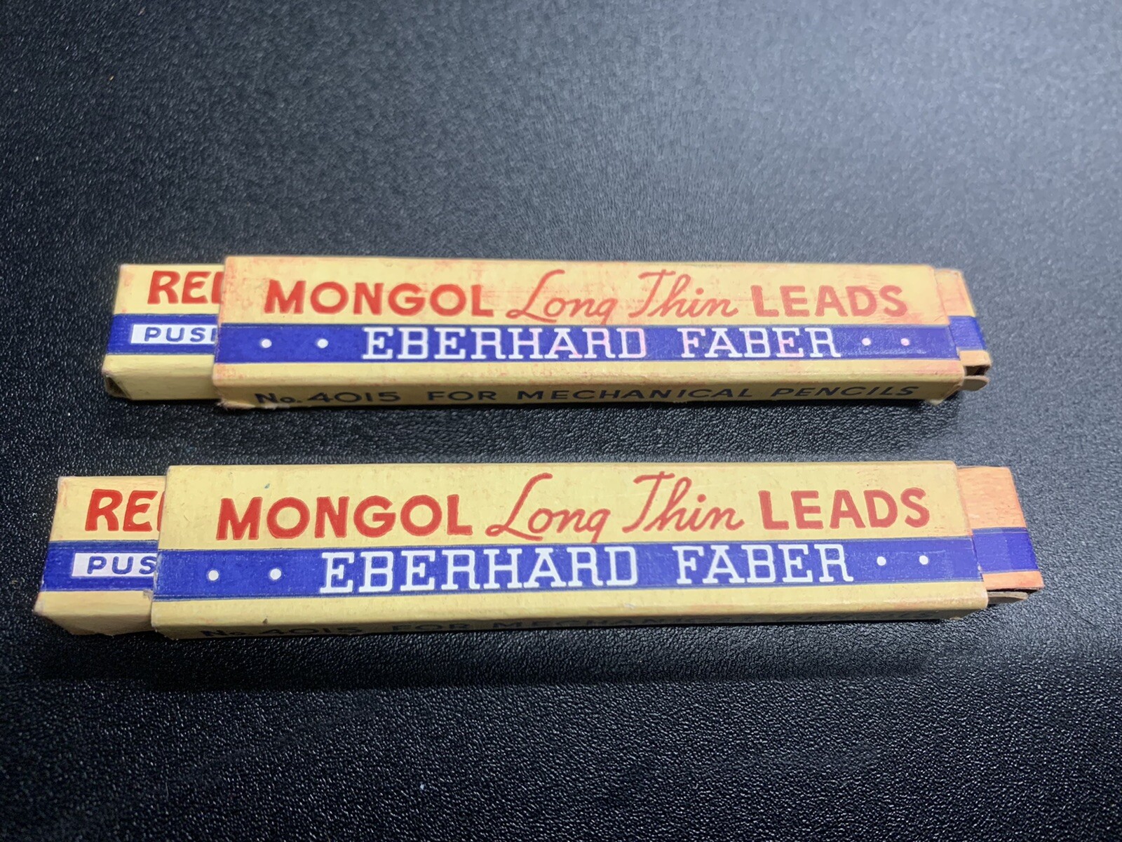 Vintage Eberhard Faber MONGOL RED 1.18mm 4″ NOS 22 Piece Mechanical Pencil Leads