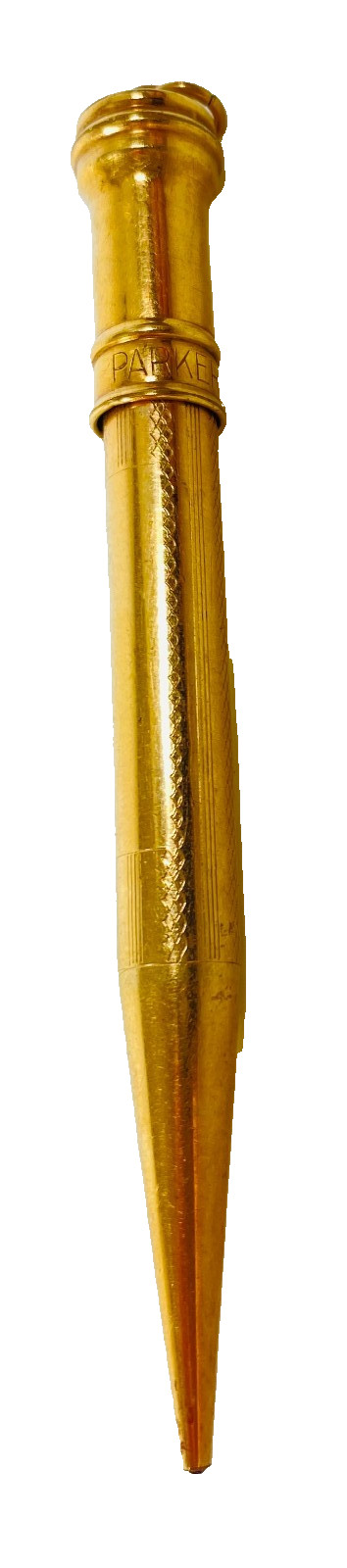 Parker Lucky Lock Gold Filled Ring top mechanical Pencil Made in USA Vintage