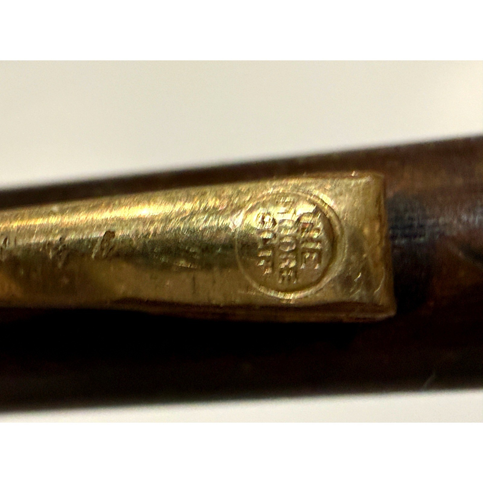 Vintage 30s Moore Mechanical Pencil Black Gold Tone Trim Propelling Working USA