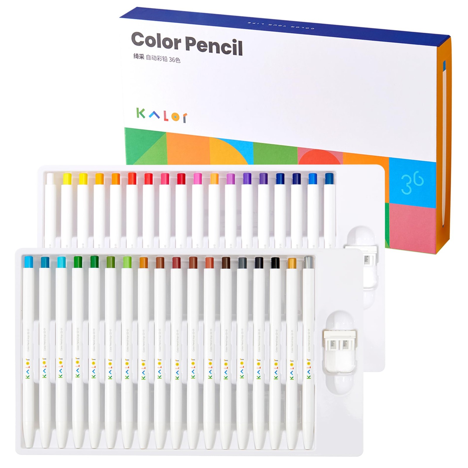 Kaco KALOR 36 Premium Color 1 Count (Pack of 36), 36 Colors Assorted
