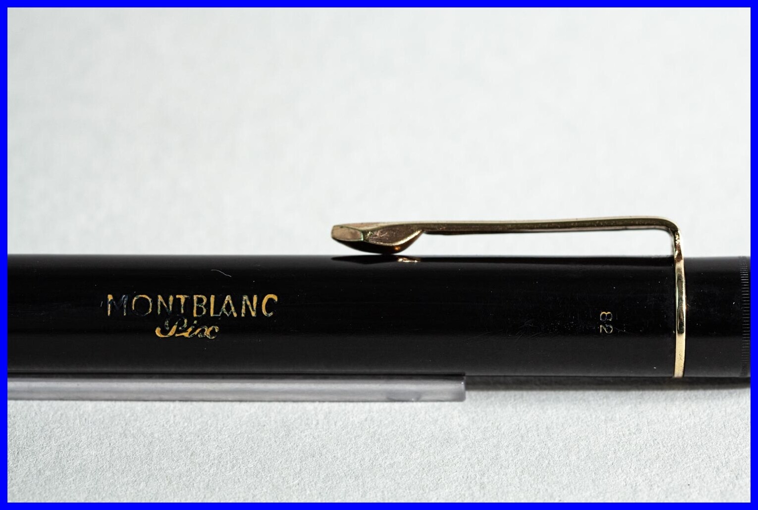 1940s RARE f 1.5 mm lead Montblanc 82 PIX Push Pencil yellow celluloid star
