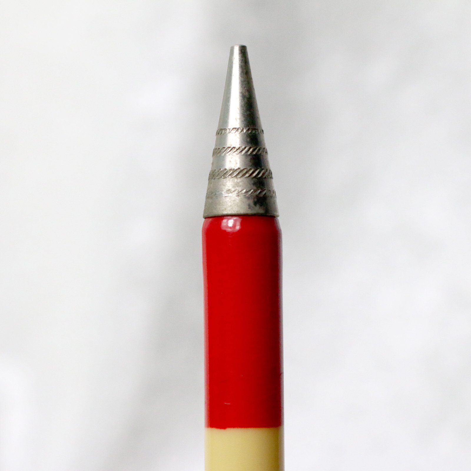VTG 1930’s Red & White GRAMMAR’S DAIRY Salinas Kans Lipic L-66 Mechanical Pencil