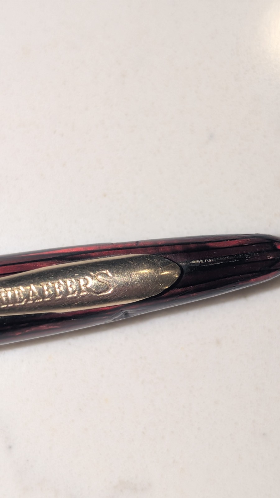 Sheaffer Balance #250 Mechanical Pencil 40s Carmine, Gold Trim Works