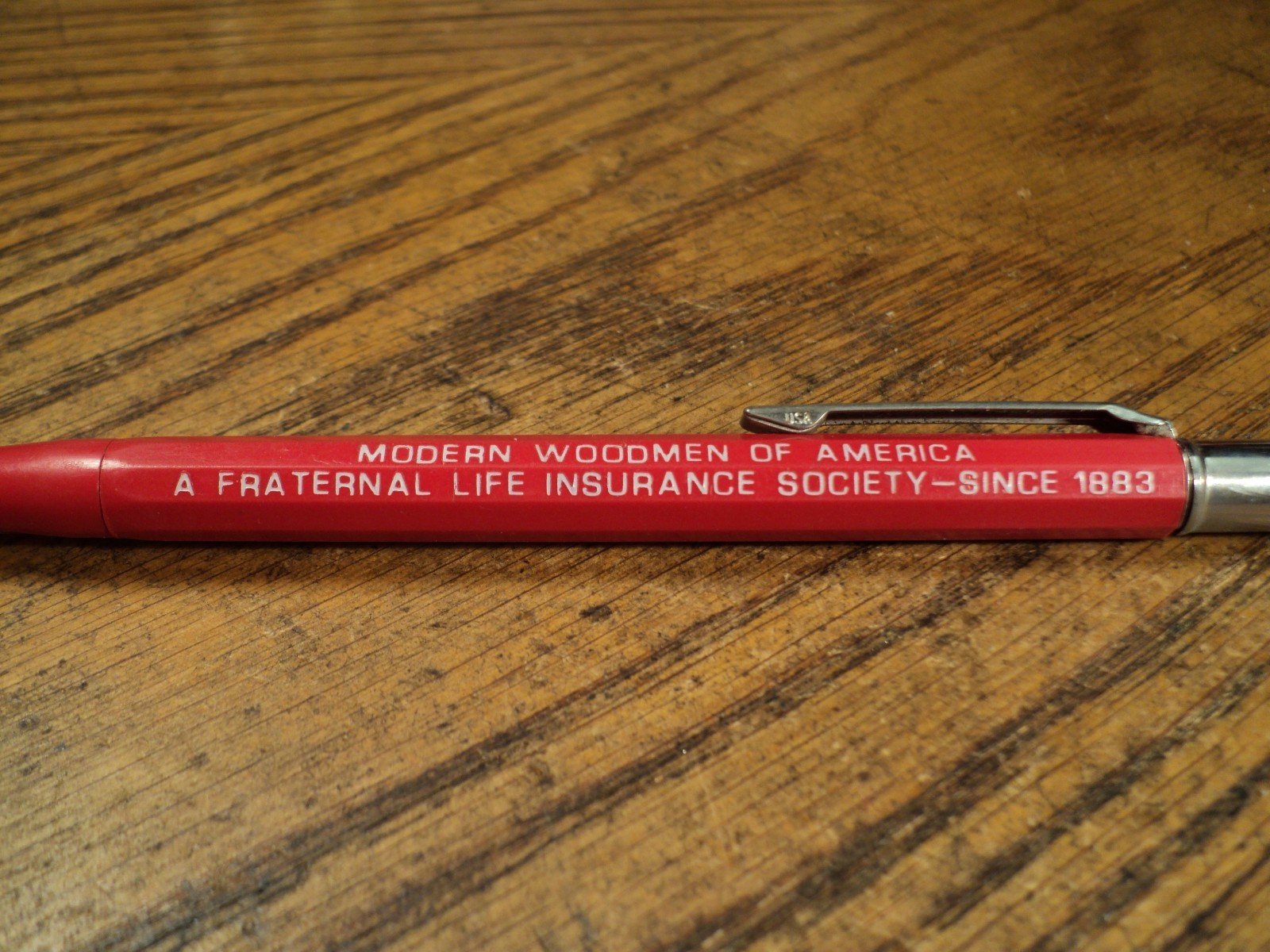 Vintage Autopoint Mechanical Pencil Advertising Modern Woodsmen of America