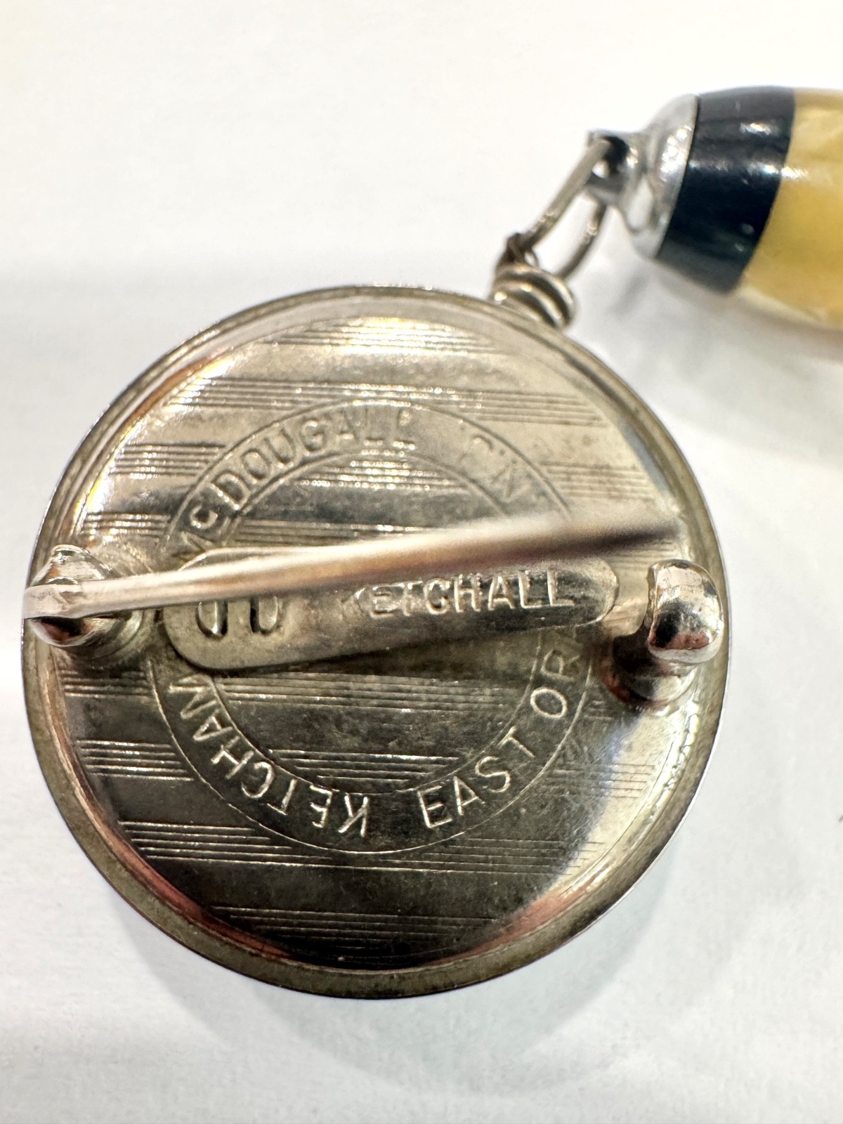 Vintage Ketcham McDougall Ketchall Retractable Mechanical Pencil Pin Fob 1920s