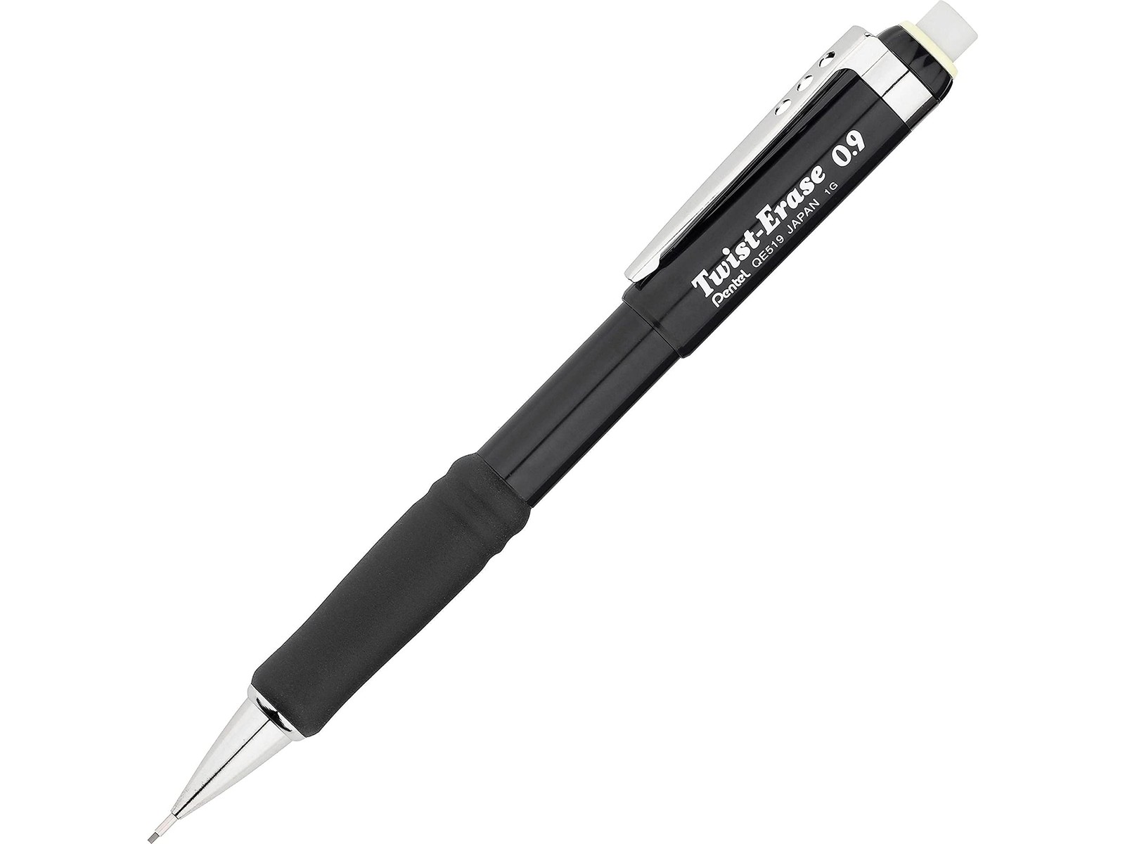 Pentel QE519A Twist-Erase III Mechanical Pencil, 1 Count (Pack of 1), Black