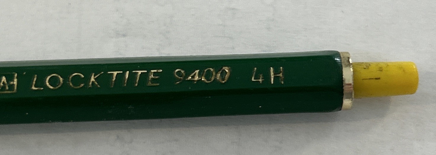Vtg AW Faber Castell Locktite 9400 Drafting Mechanical Pencil Green 4H