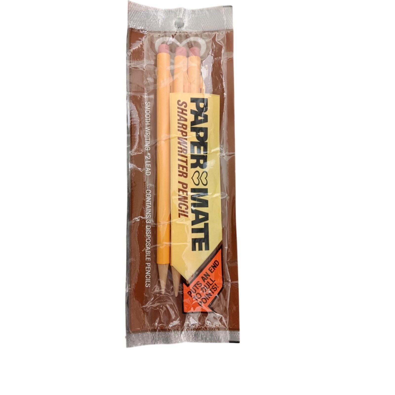 Papermate SharpWriter #2 Lead Mechanical Pencils 3pack New Old Stock Vintage1984
