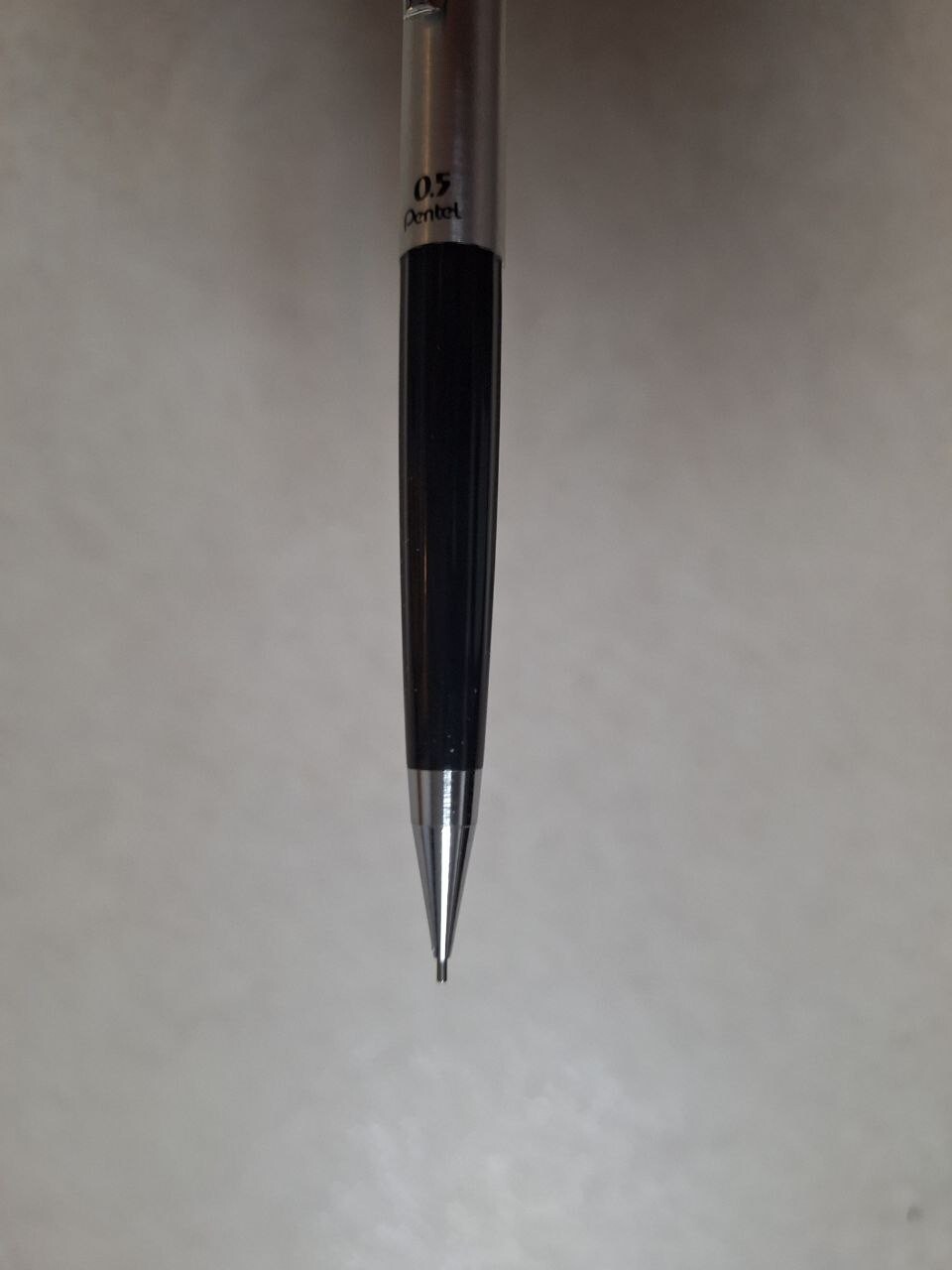 Vintage Pentel Mechanical Pencil S55 0.5mm Black Silver RARE Discontinued Pen