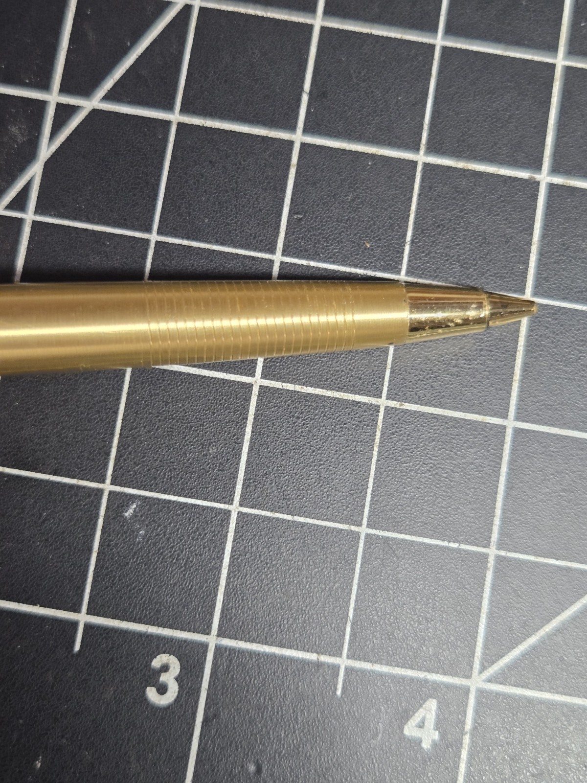 vtg pentel gold tone mechanical lead pencil .5 5