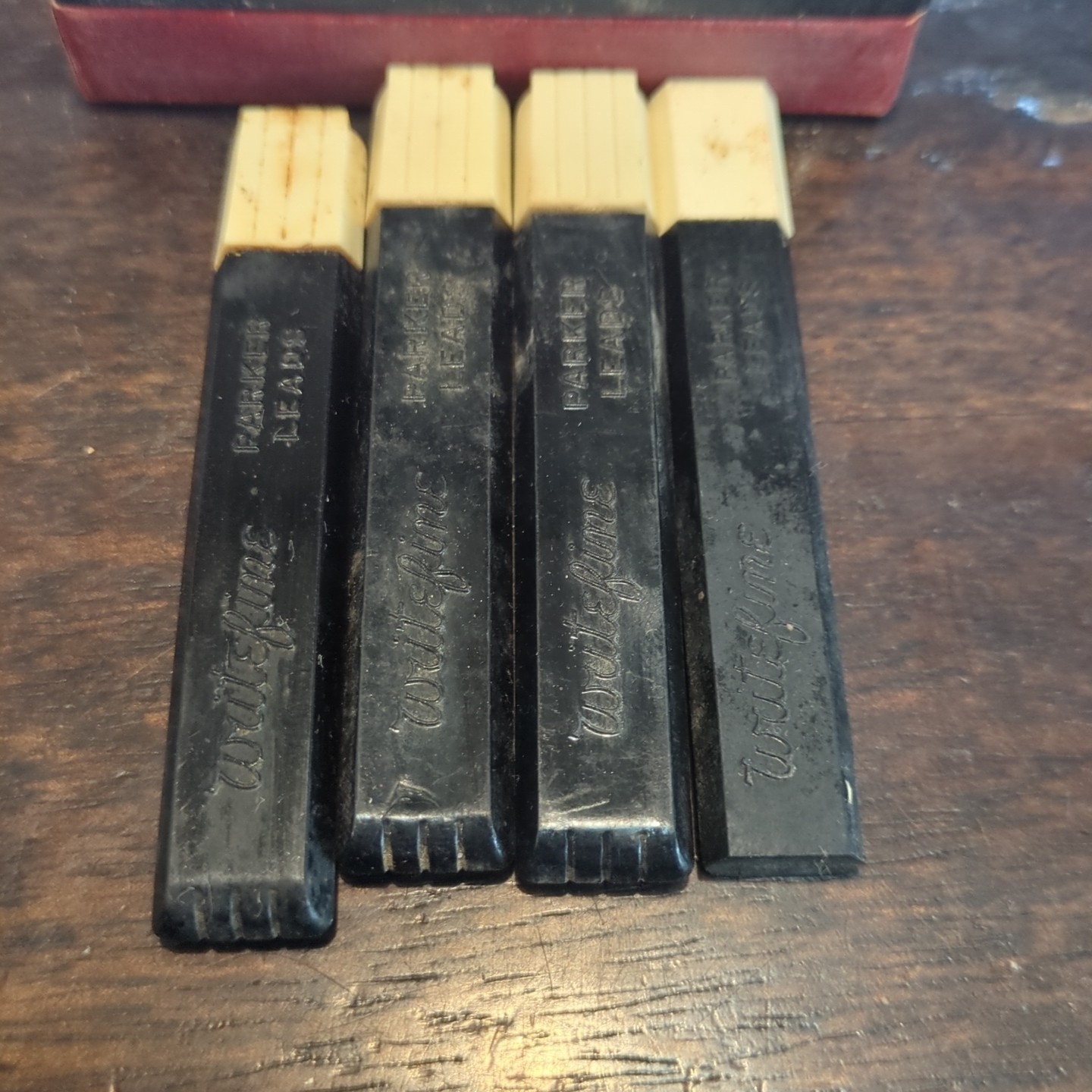 16 x Vintage PARKER Writefine 2 3/4″ Mechanical Pencil Lead NOS Red, F, MED, 2H